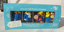 Vtg Paddington Bear Christmas Ornament Set of 4 Eden Toys Inc 1978.