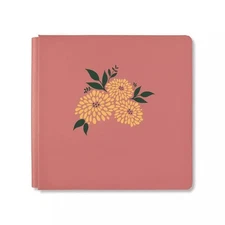 Creative Memories 12x12 Terra Cotta / Mums Foiled Flex Album Cover-No Pages