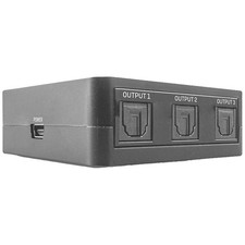 LINDY 70480 3 Port Toslink-Splitter Schwarz