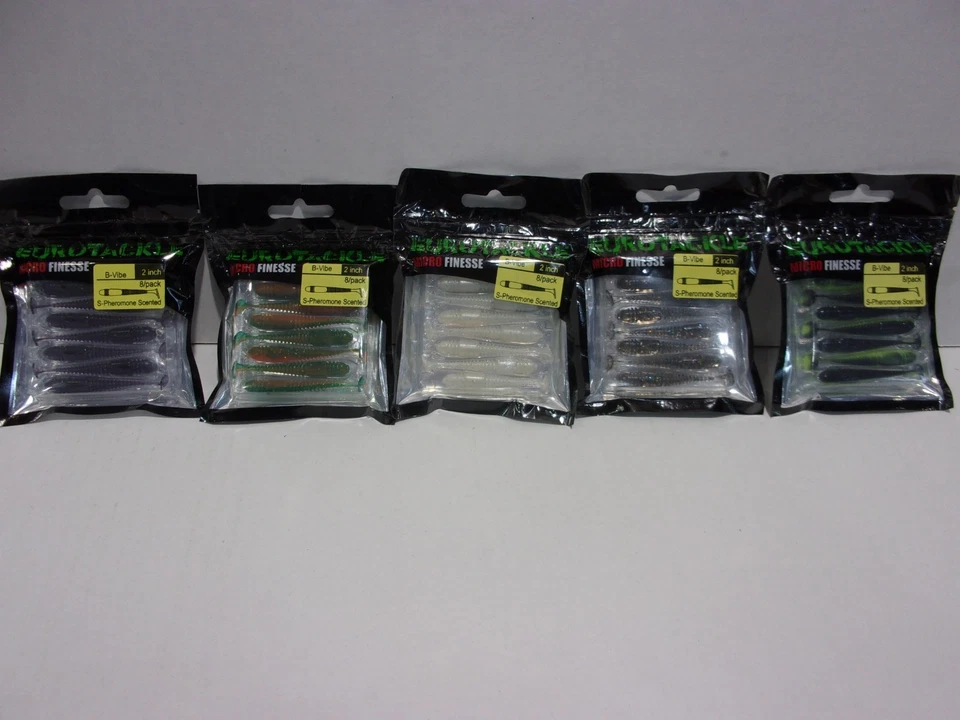 EuroTackle Micro Finesse B-VIBE paddletail Choose your colors NIP