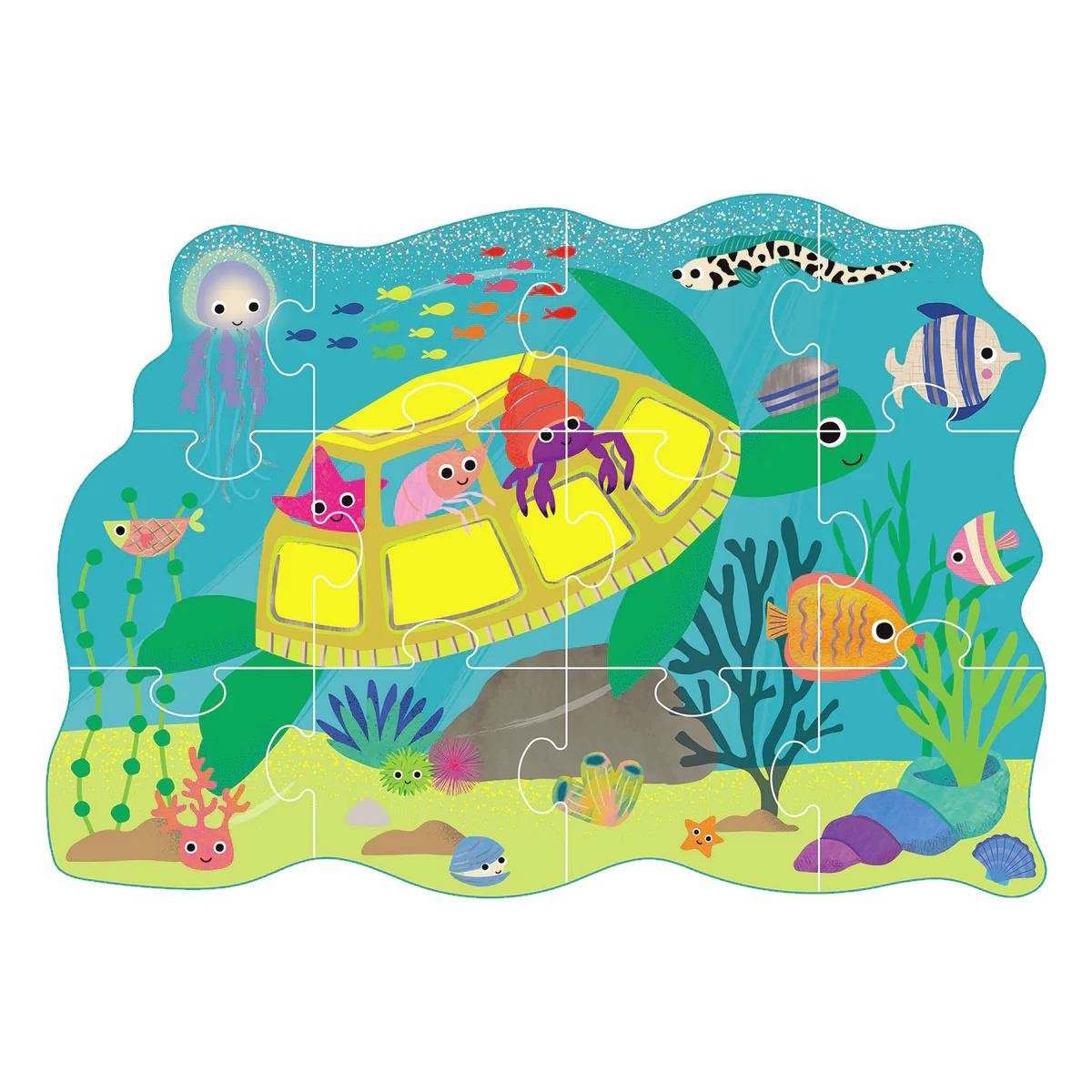 Under The Sea Jigsaw Puzzle 12pcs Ocean Creatures Age 2+ Childrens Learning Toys