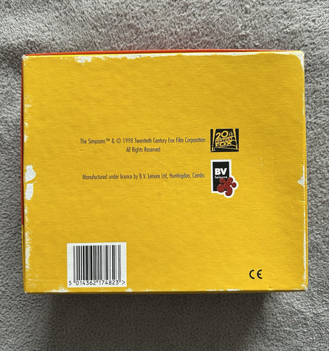 The Simpsons Puzzle Jigsaw 200 Pieces Double Sided Homer in Fridge 19”x22” 1998 - Picture 2 of 6