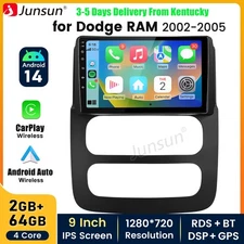 2+64GB Carplay Android 14 For Dodge RAM 2002-2005 Car Radio Stereo GPS Navi WIFI
