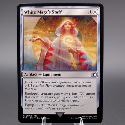 White Mage's Staff Normal 42 C FINAL FANTASY NM MTG