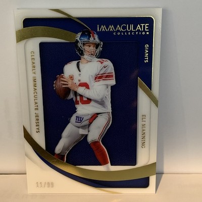 2024 Panini Immaculate Eli Manning #CIJ-EMG Clearly Immaculate Jerseys Gold /99