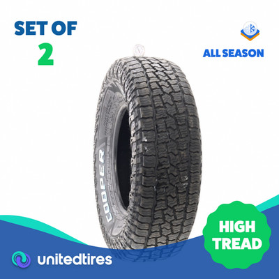 Set of (2) Used 265/75R16 Cooper Discoverer Road+Trail AT 116T - 12.5/32