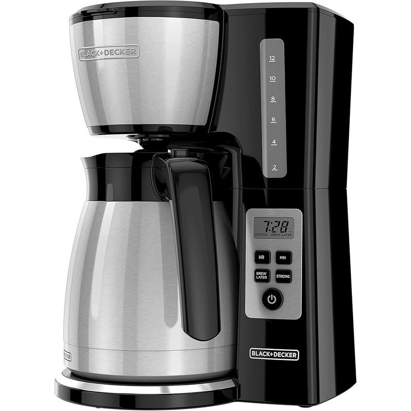 W/ No-drip Spout & Wide Mouth Carafe New