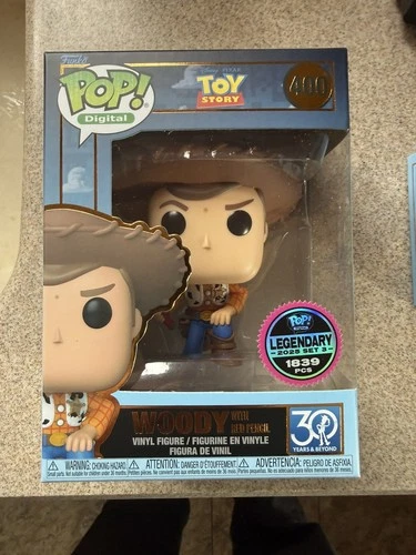 Funko Pop Vinyl Toy Story Woody w/ Red Pencil #400 LEGENDARY 1839pcs + Protector