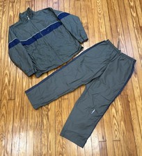 Vintage Nike Tracksuit Mens Large Y2K 90s Windbreaker Jacket  Pants Set Green