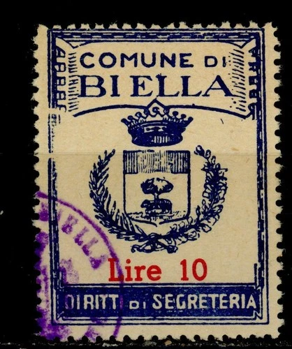 Italy local revenue Biella marca da bollo fiscal