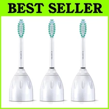 Genuine Philips E-Series Toothbrush Head Refills, 3 Pack