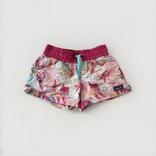 Patagonia Sz Small 6-7 yrs Costa Rica Baggies Nylon Leaf Print Shorts