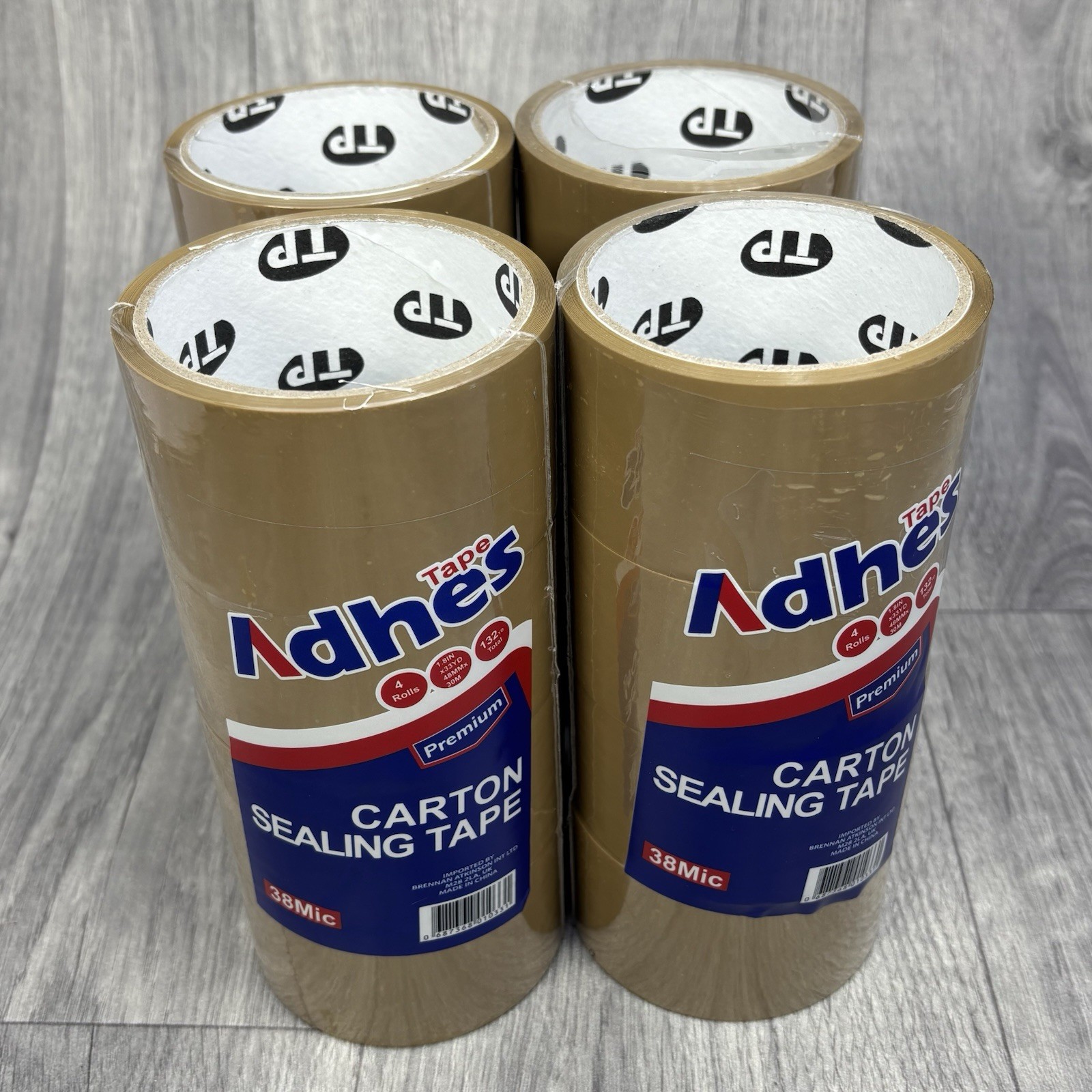 Brown Tape Carton Sealing Pakcing Parcel Tape (48mm x 30m) Adhes 16x Rolls