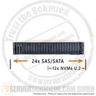 Dell PowerEdge R7515 2U Serwer 24x 2,5" SFF 24x SAS/SATA 12x NVMe AMD EPYC Gen2