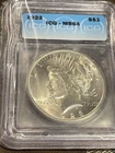 1923 Peace Silver $1 Dollar Coin💎💎💎💎💎ICG MS 64 💎💎💎💎💎