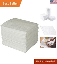Durable 15"x17" Heavy Weight Oil Absorbent Pads - 100 Count for Industries