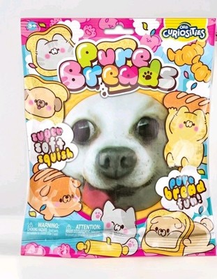 ORB Curiosities Pure Bread Squishy Dog Face Slow Rising Super Soft Squish Fidget
