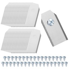 36-Pack Robotic Lawnmower Replacement Blades, 35x18x0.6 mm [Silver Tone]