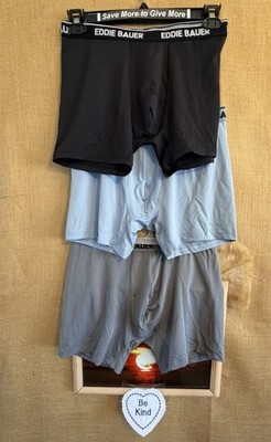 NWOT Eddie Bauer men s 3-pack boxer briefs L stretch mesh China