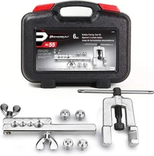 Powerbuilt ISO Bubble Flaring Tool Set for Hydraulic Flare, Silver 