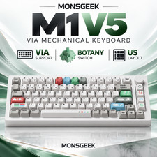 MonsGeek M1 V5 VIA Recycling 75% Wireless Mechanical Keyboard RGB Botany Switch