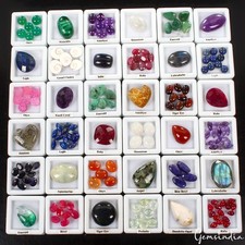 156Pcs Estate Genuine Semi Precious Loose Mix Cut Multi Gemstones Lot Collection