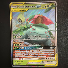 Celebi & Venusaur GX 1/181 SM-Team Up Ultra Rare Holo EN on eBay