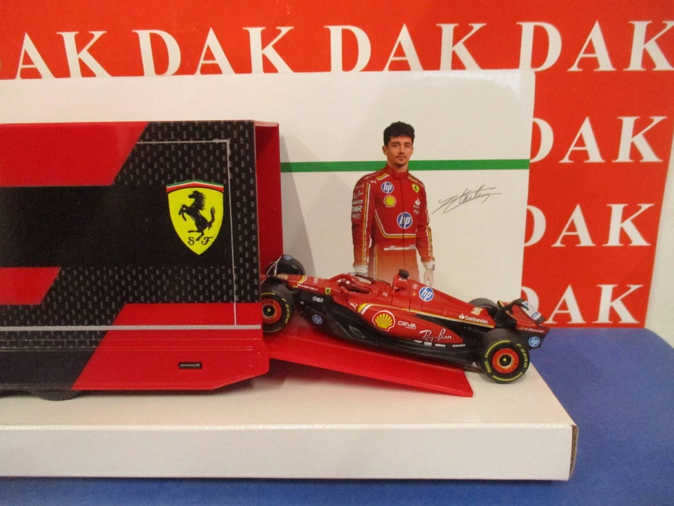 Die cast 1/43 Modellino Camion Truck Iveco S-Way 570 Scuderia Ferrari + F1 SF-23 - Immagine 3 di 4
