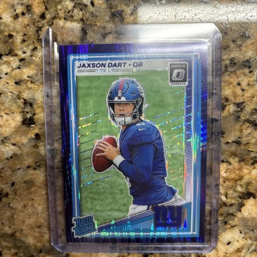 2025 Optic Jaxson Dart Rated Rookies Purple Shock