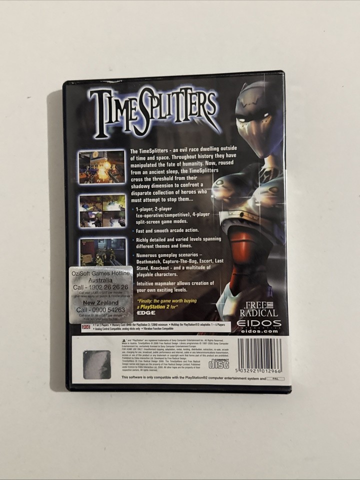 Timesplitters PS2 - PlayStation 2 PAL Italien - Très Bon état - Édition Platinum