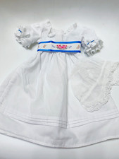 American Girl Felicity Merriman Summer Gown Ribbon Sash Lace Cap 1993 Rare HTF