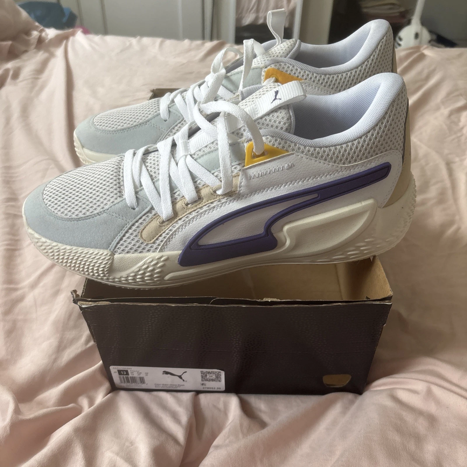 Scarpe da ginnastica PUMA Court Rider Chaos Slash basket uomo viola 378