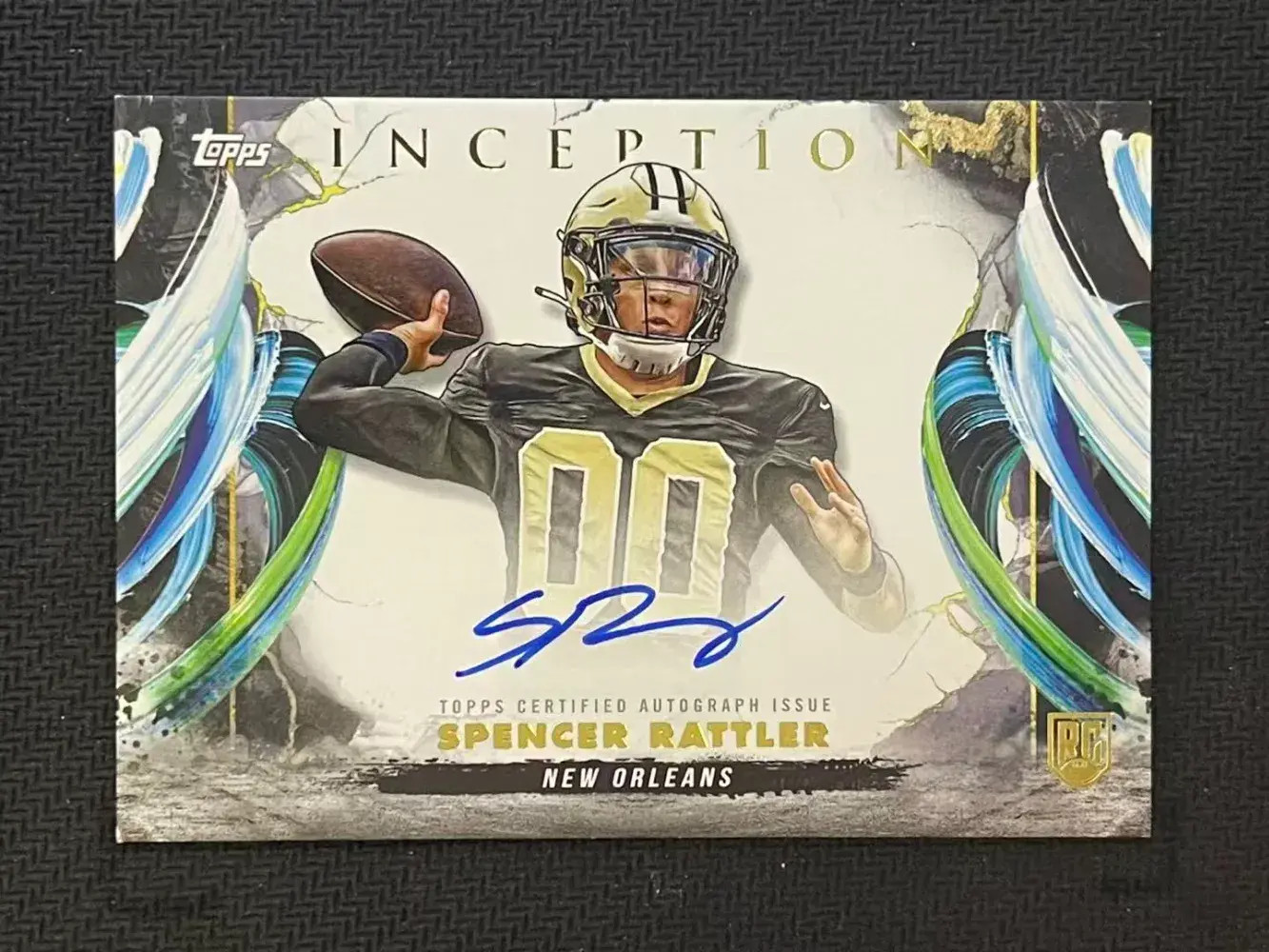 Spencer Rattler 2024 Topps Inception Rookie Auto Variation On Card #RAV-SR RC JP