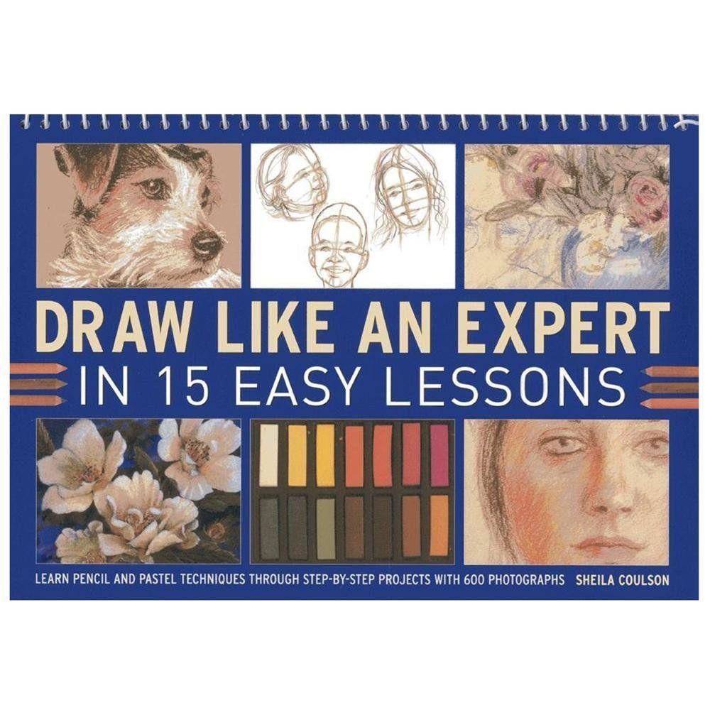 Draw Like an Expert in 15 Easy Lessons : Learn Pencil and Pastel Techniques ...