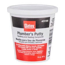 Oatey Plumber's Putty Sealing Compound for Frames and Faucets 14 oz. Off-White