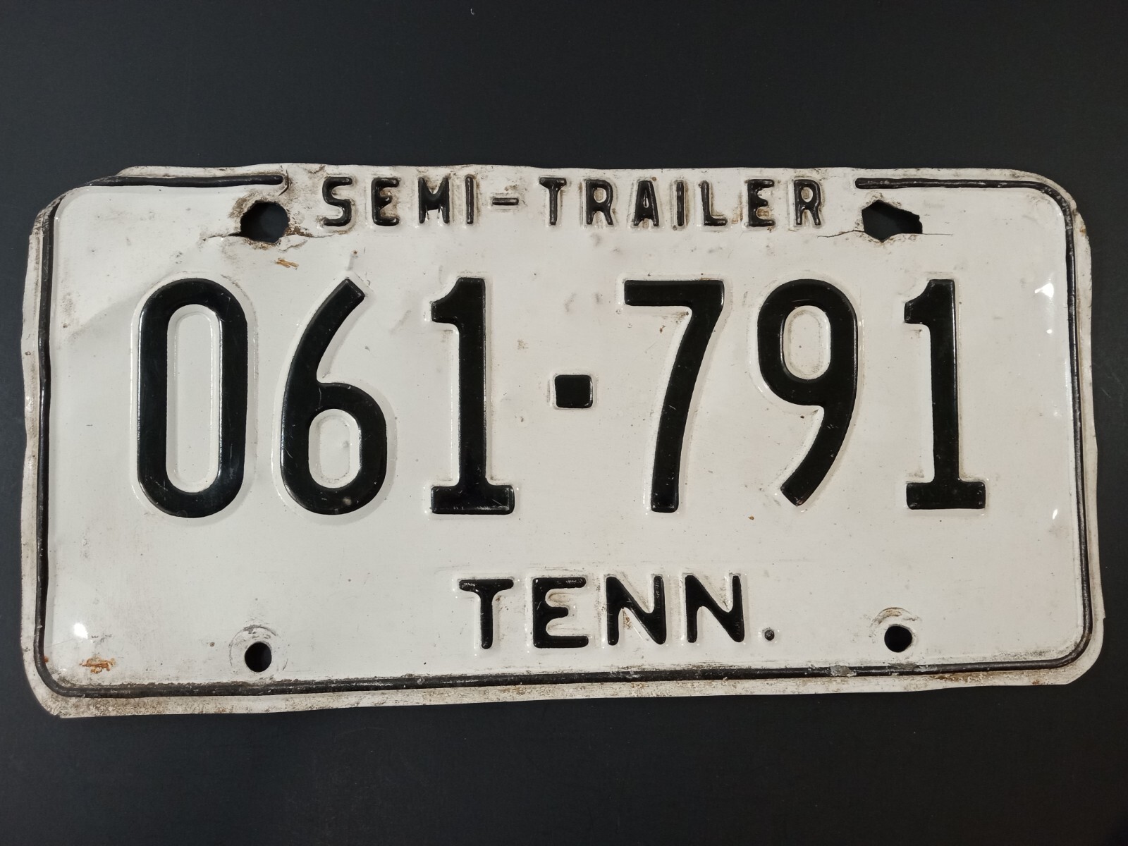1970s TENNESSEE Semi-Trailer License Plate-image