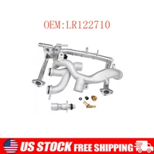 For Jaguar Land Rover Rear Coolant Water Heater Pipe+Sensor 3.0L Supercharged V6