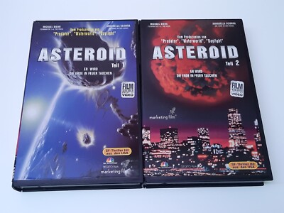 Asteroid Teil 1 + 2 1997 VHS German PAL Marketing Video Michael Biehn TV-Movie
