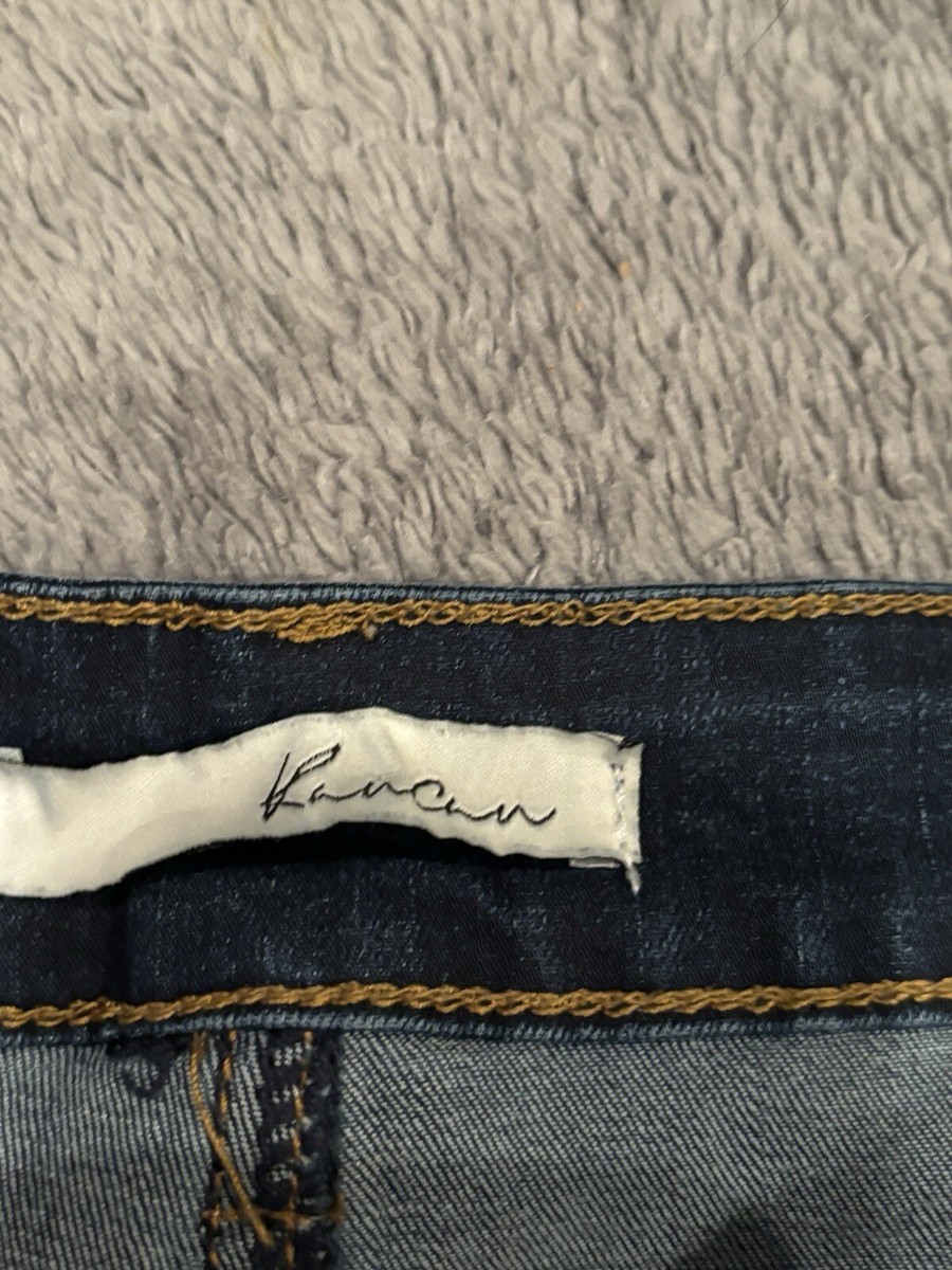 KanCan Jeans Womens 13/30 Logo Button Fly Stretch Fringe