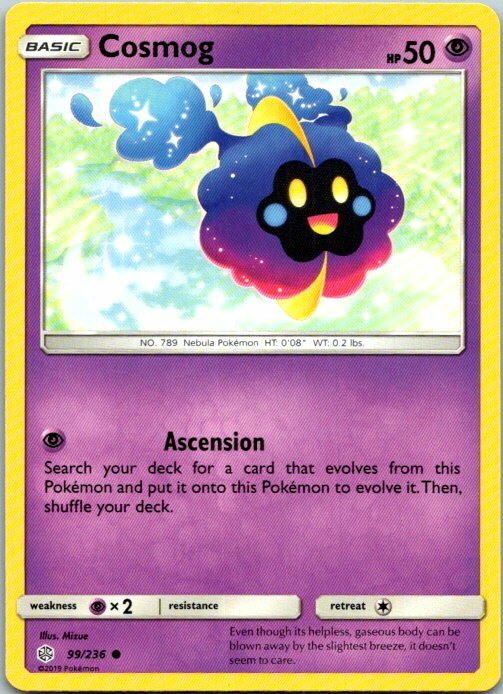 Cosmog 99/236 Common Pokemon Sun & Moon Cosmic Eclipse Mint