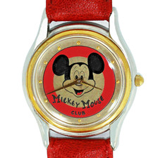 Mickey Mouse New Unworn Walt Disney Company Club, Silver And Gold Tone Watch 99