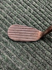 Hickory Golf Burke Jigger Style "BH Dyas" DEEP GROOVE 34 1/4" Very Good KA541