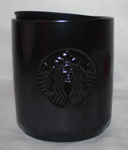 Starbucks Siren Ceramic Iridescent Gunmetal Blue/Black 8 oz Double Wall Tumbler