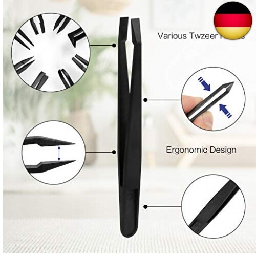 16 Pcs Kunststoff Antistatischer Pinzette,Präzise Pinzetten Elektronik Set Pr - Bild 7 von 7