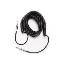D'Addario Custom Series Coiled Instrument Cable - Black, 30 feet