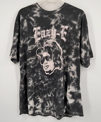 Eazy E Tie Dye T Shirt Mens Size 3XL Hip Hop Rap NWA Black White Music Band Tee