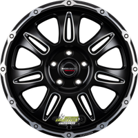 4X Borbet CW8 Black Rim Window Polished Matt 8X18 ET45 - LK6/120 ML74.6 Felge