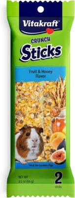 Small Pet, Vitakraft Crunch Sticks Guinea Pig Treat - Fruit & Honey  (3.5 oz)