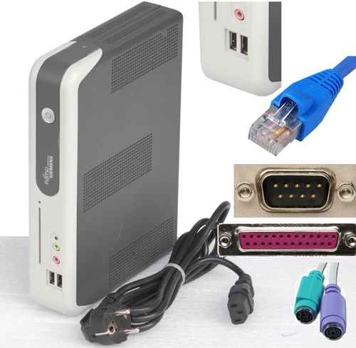 Mini Computer Thin Client Fujitsu S200 PCI RS-232 LPT for Windows 95 98 DOS TC23