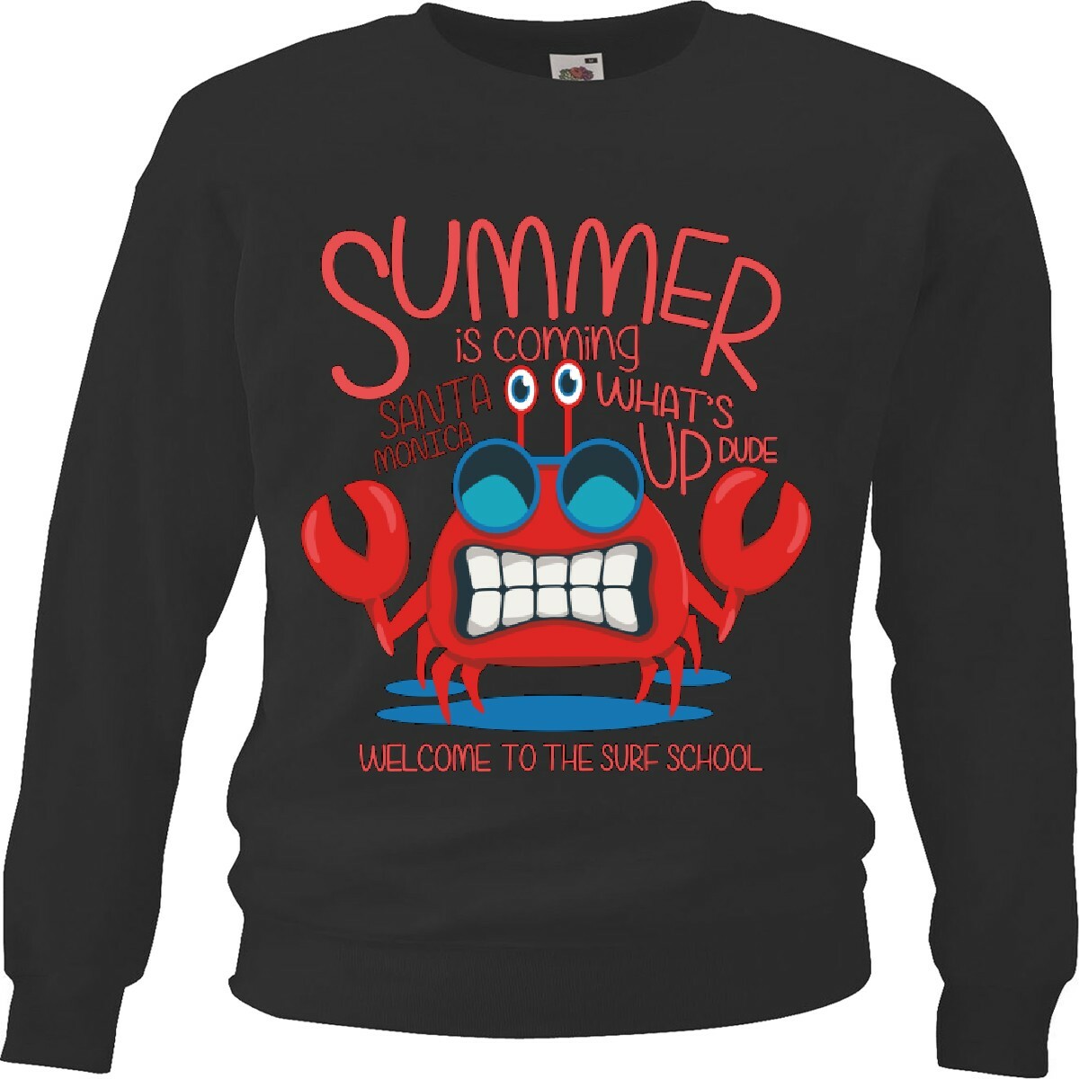 Sudadera Summer is comming Santa Monica Bienvenido a la Escuela de Surf Sommer